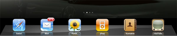 ipad 6 icons auf schnellstartleiste